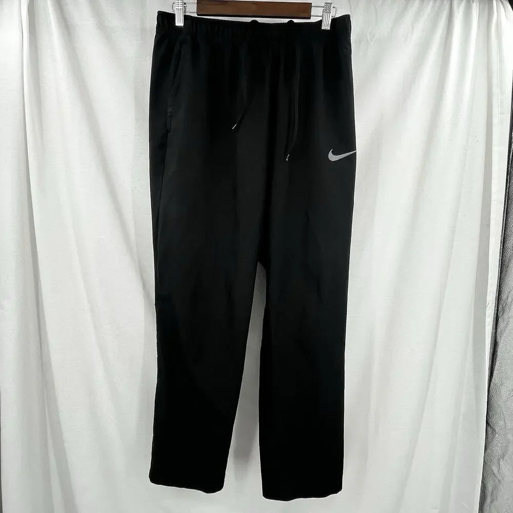 Nike Dri-FIT Team Track Pants Mens XL Black Woven Athletic Training 800201-010